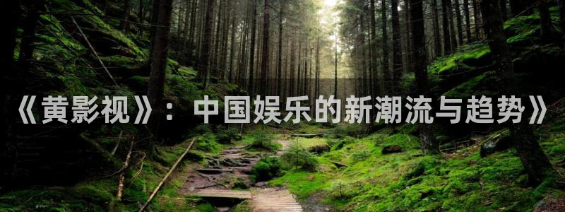 轨道电视：《黄影视》：中国娱乐的新潮流与趋势》